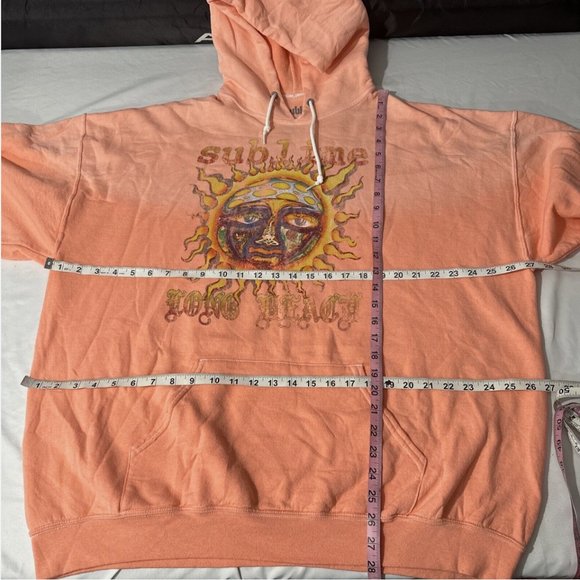EUC Urban Outfitters Sublime [ S/M ] Sun‎ Bleached Hoodie Sweatshirt #Q425 - Picture 15 of 16